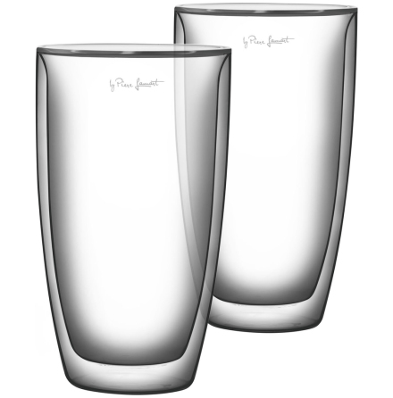 LAMART Latte Glas 2 pack, 230ml, Dubbelvgg borosilikat Glas