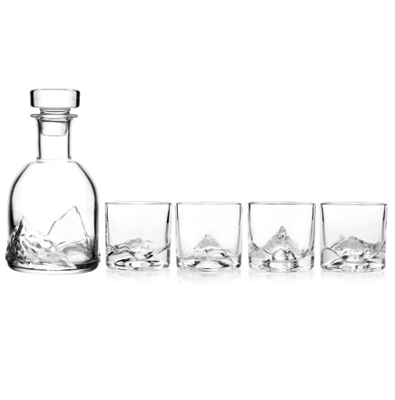 LIITON Whisky Set The Peaks Glas & Decanter